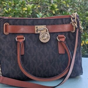 Michael Kors Black and Brown Women's Bag